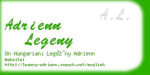 adrienn legeny business card